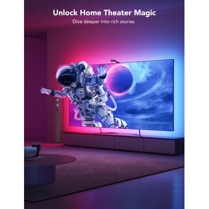 Govee - DreamView T2 DUAL TV 75-85 slimme LED-achtergrondverlichting RGBIC Wi-Fi + afstandsbediening