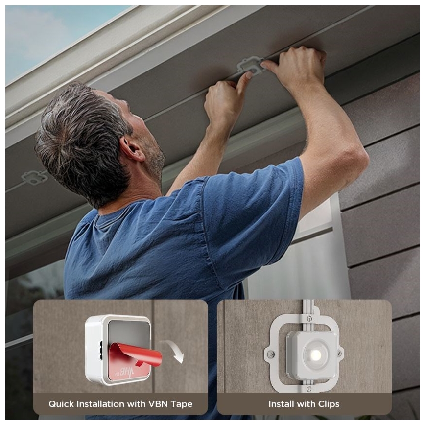 Govee - Guirlande de spots LED RGBIC 30 m, Wi‑Fi, Matter, IP67