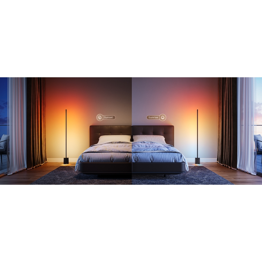 Govee - Lampadaire à intensité variable avec haut-parleur Pro RGBICWW 2200-6500K Wi-Fi + télécommande