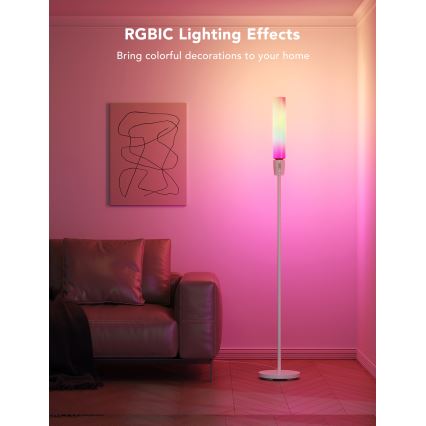 Govee - Lampadaire LED à intensité variable CYLINDER SMART RGBICWW 2200-6500K