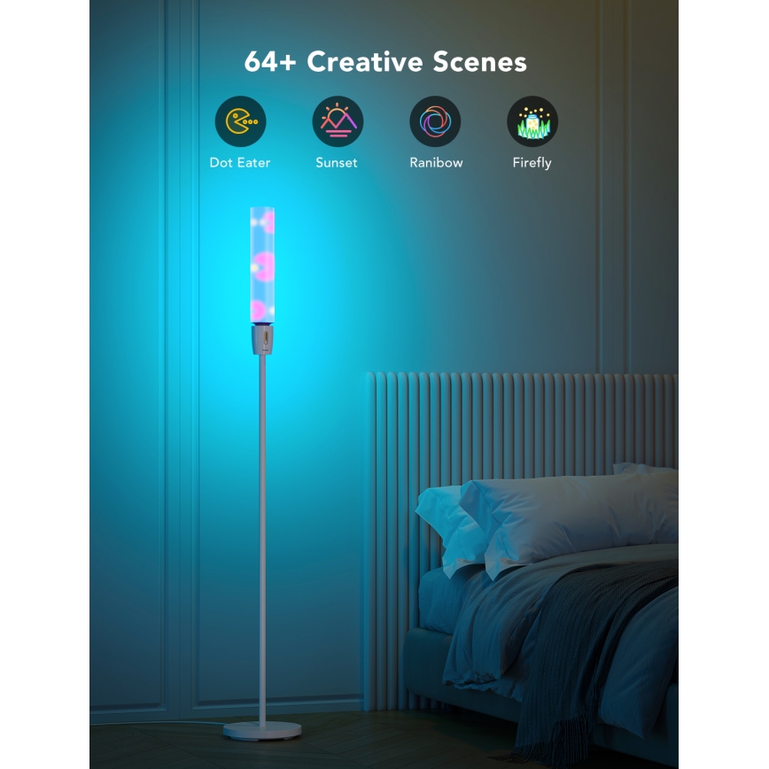 Govee - Lampadaire LED à intensité variable CYLINDER SMART RGBICWW 2200-6500K