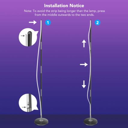 Govee - Lampadaire RGBICW Smart Coin Wi-Fi