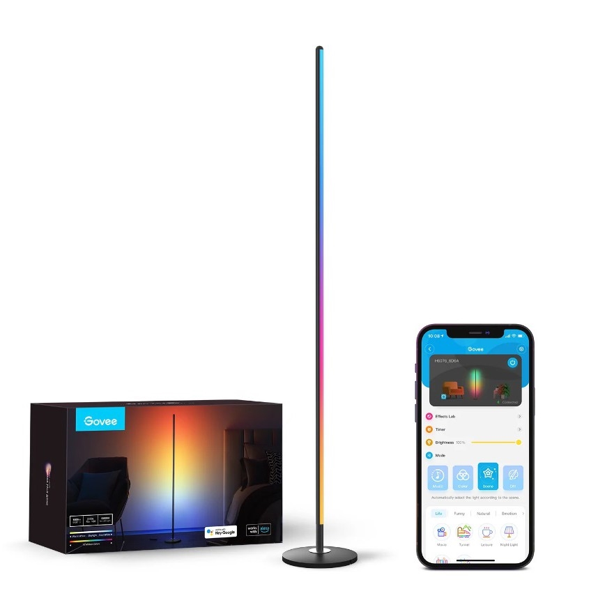 Govee - Lampe sur pied LED RGBW dimmable LITE MATTER LED/24W/230V Wi-Fi