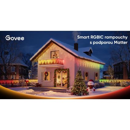 Govee - LED RGBIC buiten ijspegelverlichting 10m Wi-Fi Matter IP65