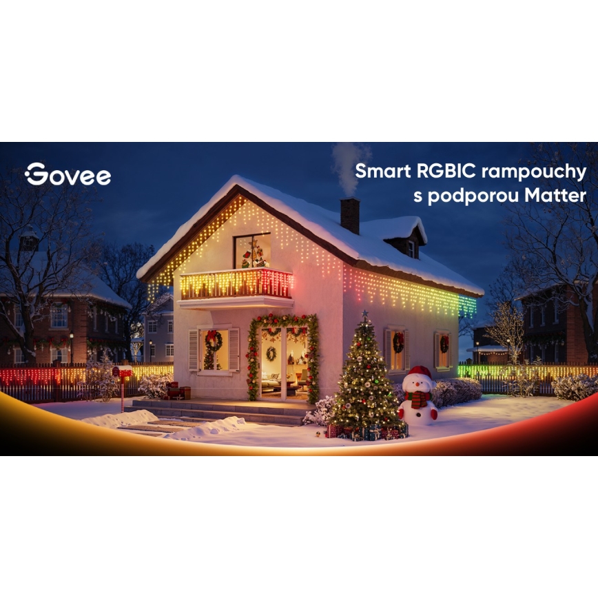 Govee - LED RGBIC buiten ijspegelverlichting 10m Wi-Fi Matter IP65