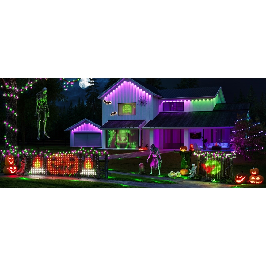 Govee - LED RGBIC buitennetverlichting 143x85cm Wi-Fi Matter IP65