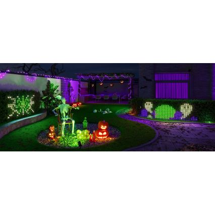 Govee - LED RGBIC lichtnet voor buiten, 143 x 85 cm, Wi-Fi en Matter, IP65