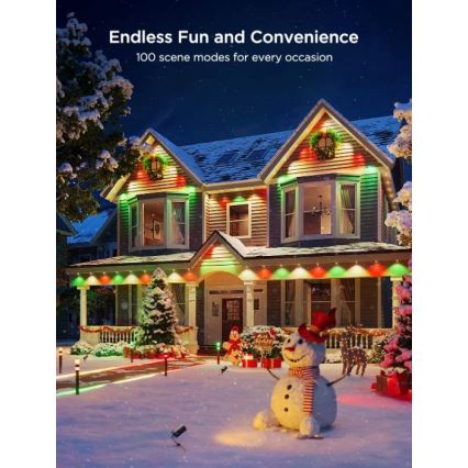 Govee - LED RGBIC-snoer met downlights 30m Wi-Fi Matter IP67