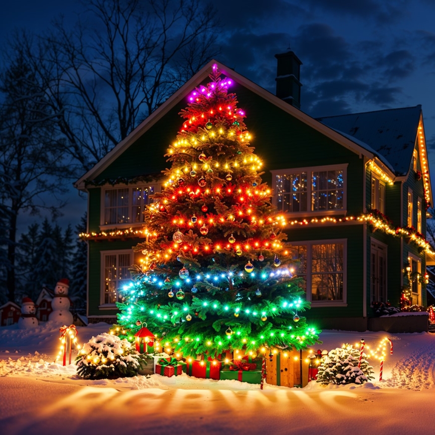 Govee - LED RGBICW Buiten Kerst lichtsnoer 2700-6500K 20m Wi-Fi Matter IP66