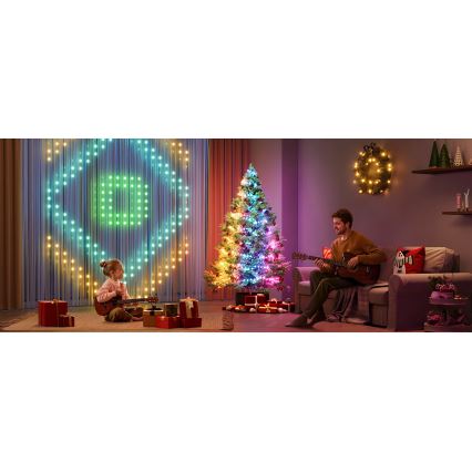 Govee - LED RGBICW Buiten Kerst lichtsnoer 2700-6500K 20m Wi-Fi Matter IP66