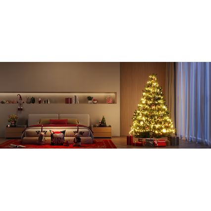 Govee - LED RGBICW Buiten Kerst lichtsnoer 2700-6500K 20m Wi-Fi Matter IP66