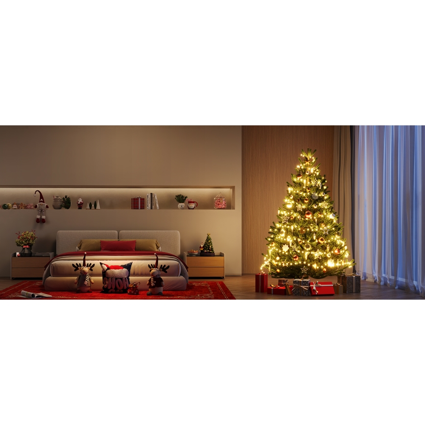 Govee - LED RGBICW Buiten Kerst lichtsnoer 2700-6500K 20m Wi-Fi Matter IP66