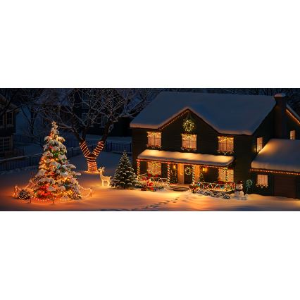 Govee - LED RGBICW Buiten Kerst lichtsnoer 2700-6500K 20m Wi-Fi Matter IP66