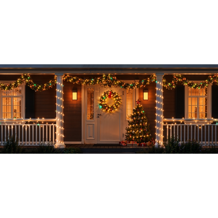 Govee - LED RGBICW Buiten Kerst lichtsnoer 2700-6500K 20m Wi-Fi Matter IP66