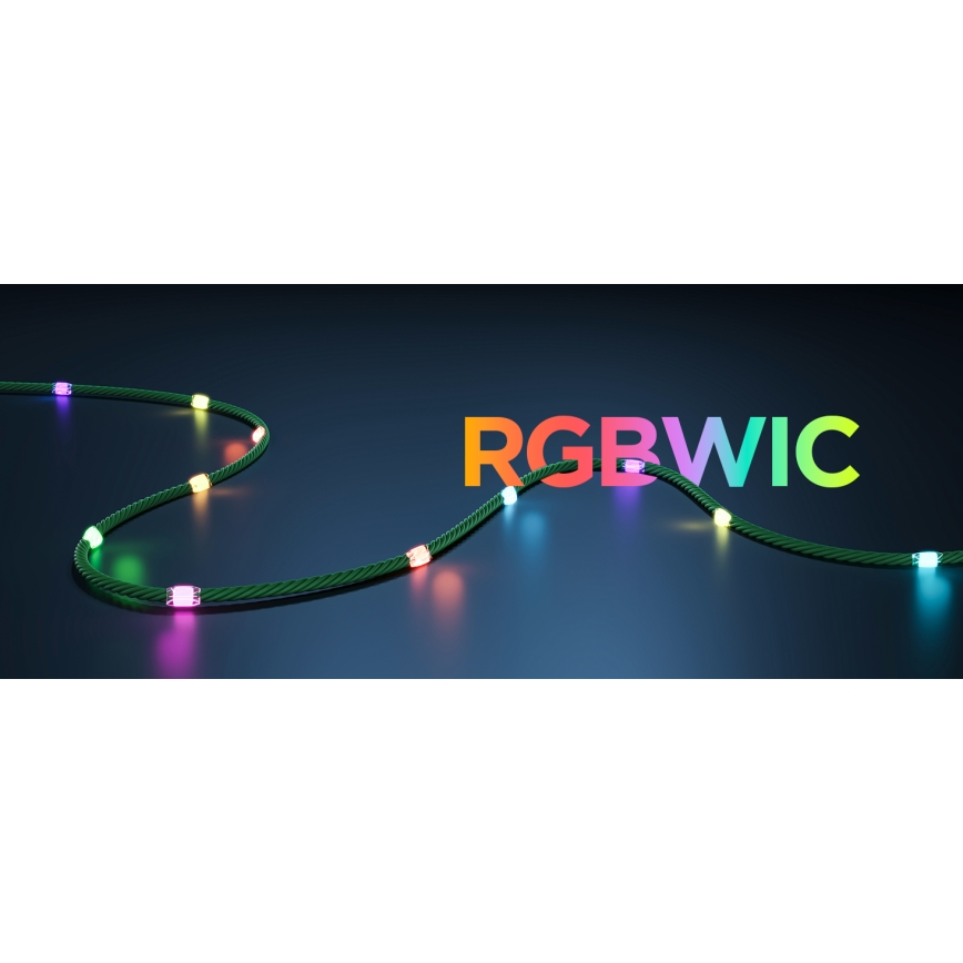 Govee - LED RGBICW Buiten Kerst lichtsnoer 2700-6500K 20m Wi-Fi Matter IP66