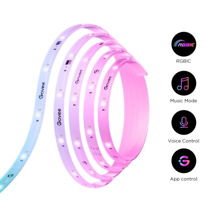 Govee - LED RGBICW dimbare LED-strip SMART PRO LED/12W/24V 3m Wi-Fi