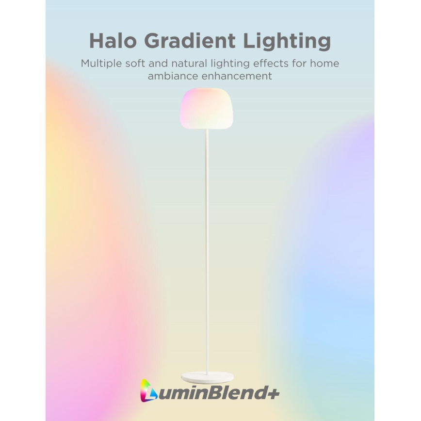 Govee - LED RGBICWW Dimbare vloerlamp LANTERN MATTER LED/24W/230V Wi-Fi 160 cm