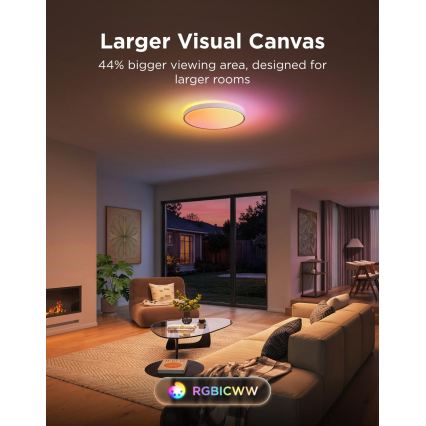 Govee - LED RGBICWW Plafonnier dimmable LED/55W/230V Ø 46 cm Matter Wi-Fi