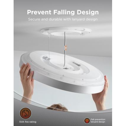 Govee - LED RGBICWW Plafonnier LED dimmable/55W/230V Ø 53 cm Matter Wi-Fi