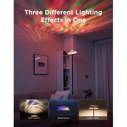 Govee - LED RGBICWW Lampadaire dimmable UPLIGHTER MATTER LED/24W/230V Wi-Fi