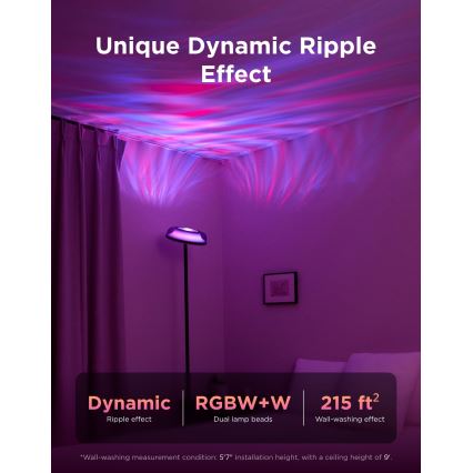 Govee - LED RGBICWW Lampadaire dimmable UPLIGHTER MATTER LED/24W/230V Wi-Fi