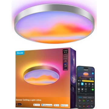Govee - LED RGBICWW Plafonnier LED dimmable/55W/230V Ø 53 cm Matter Wi-Fi