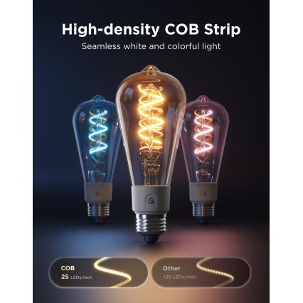 Govee - LED RGBWW dimbare lamp Smart MATTER ST64 E27/5W/230V 2700-6500K Wi-Fi