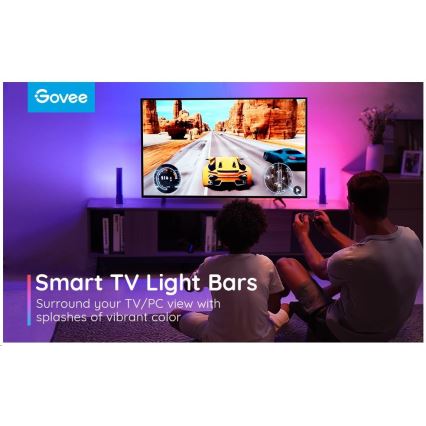 Govee - LOT 2x Flow Plus SMART LED TV & Gaming - RGBICWW Wi-Fi