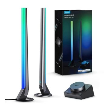 Govee - LOT 2x Smart Gaming Wi-Fi LED RGBIC Panels + Smart Dual + télécommande