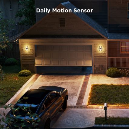 Govee - Applique murale extérieure RGBIC à intensité variable avec détecteur LED/230V IP65 2700-6500K Wi-Fi