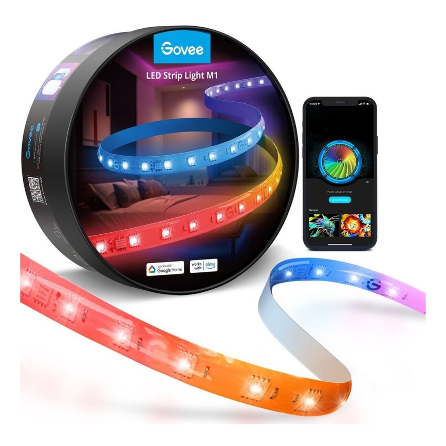 Govee - M1 PRO PREMIUM Smart RGBICW+ LED Strip 5m Wi-Fi