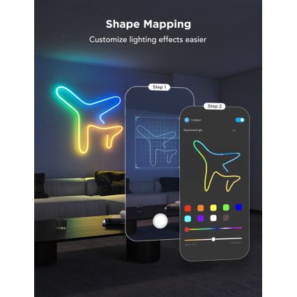 Govee - Neon 2 MATTER buigzaam LED Strip 3m RGBIC Wi-Fi IP67