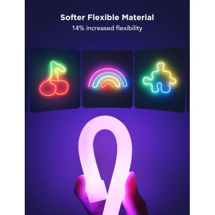 Govee - Neon 2 MATTER buigzaam LED Strip 3m RGBIC Wi-Fi IP67