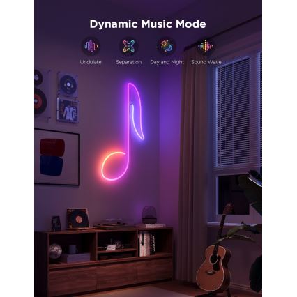 Govee - Neon 2 MATTER buigzaam LED Strip 3m RGBIC Wi-Fi IP67
