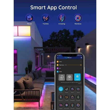 Govee - Phantasy Buiten Pro SMART LED stroken 10m - buitenshuis RGBIC Wi-Fi IP65