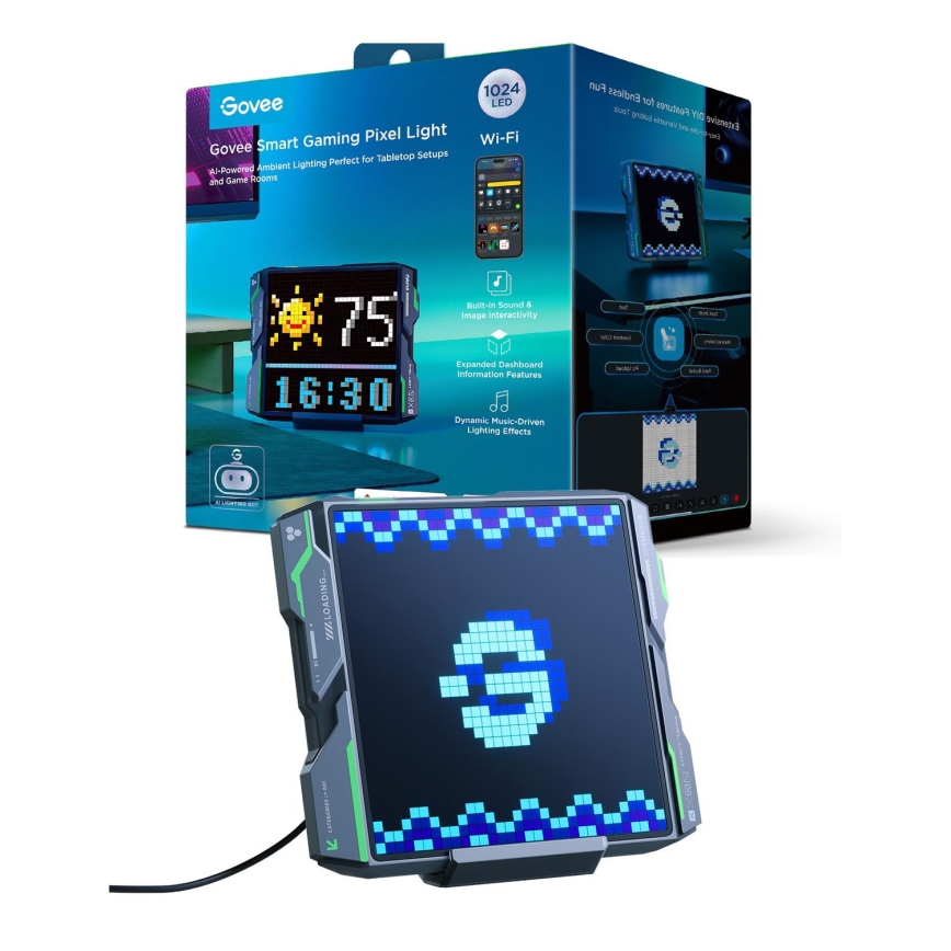 Govee - Pixel Lamp 1024 LED Paneel Matter LED/12W/12V Wi-Fi