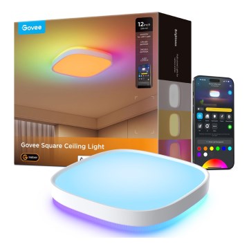 Govee - Plafonnier RGBIC à intensité variable LED/24W/230V 2700-6500K Wi-Fi