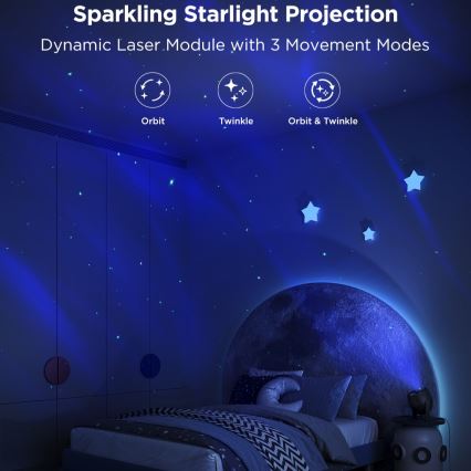 Govee - Projecteur de lumière LED RGBW Galaxy Pro Wi-Fi Matter