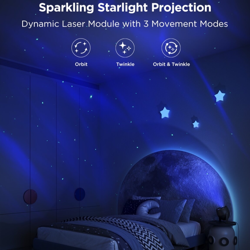 Govee - Projecteur de lumière LED RGBW Galaxy Pro Wi-Fi Matter