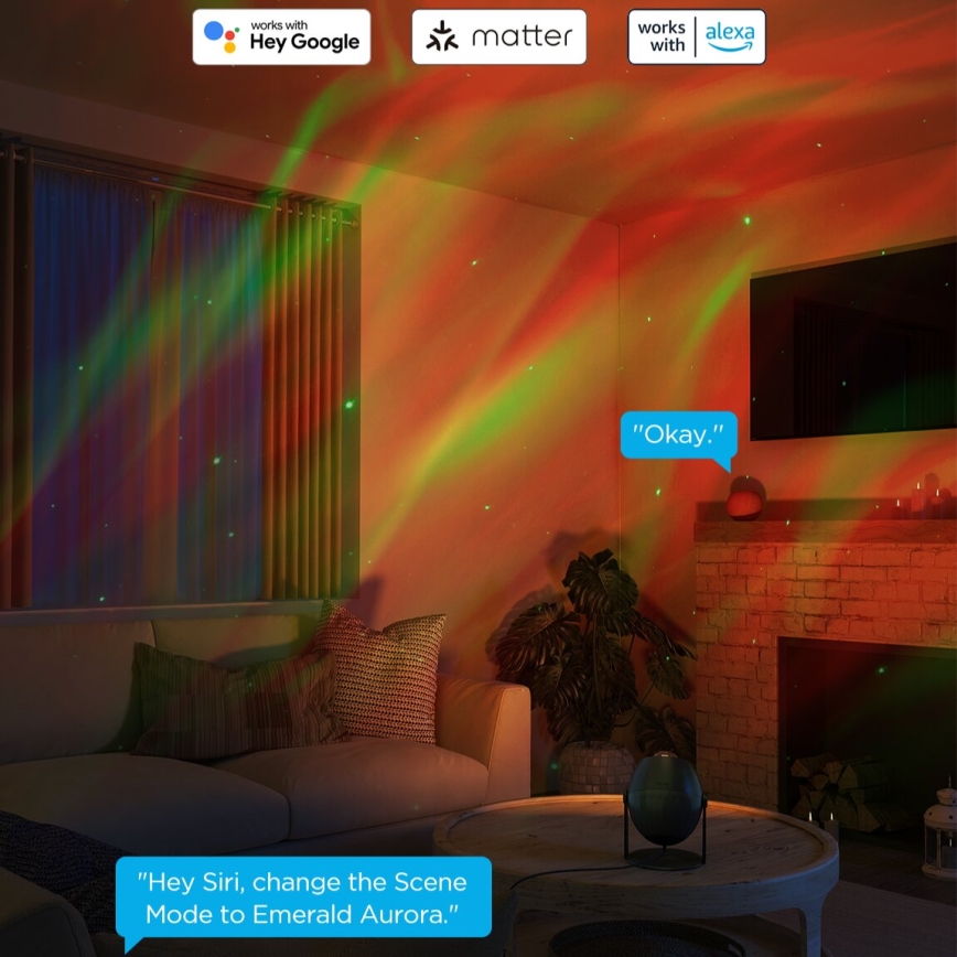 Govee - Projecteur de lumière LED RGBW Galaxy Pro Wi-Fi Matter