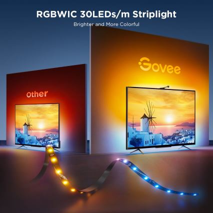 Govee - Rétroéclairage Backlight 3S Netflix TV 55-65" SMART LED RGBICW Wi-Fi + Télécommande