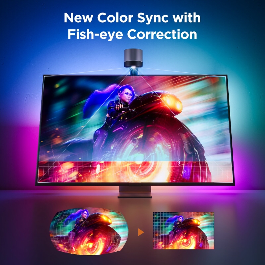 Govee - Rétroéclairage Backlight 3S Netflix TV 55-65" SMART LED RGBICW Wi-Fi + Télécommande