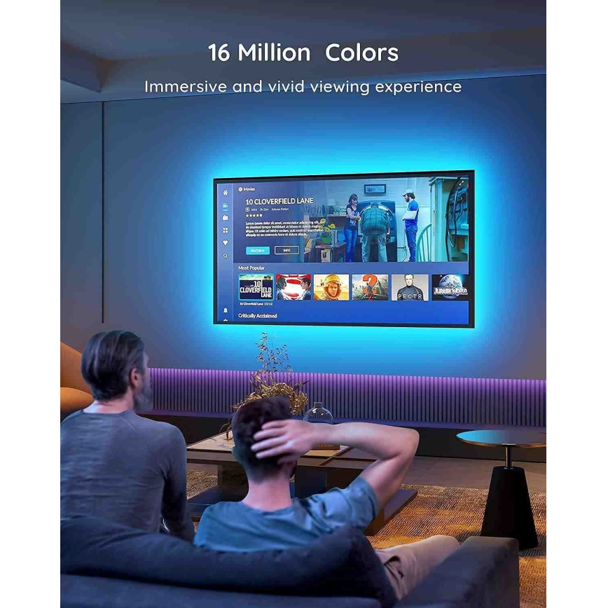 Govee - Rétroéclairage TV 46-60 SMART LED RGB + télécommande
