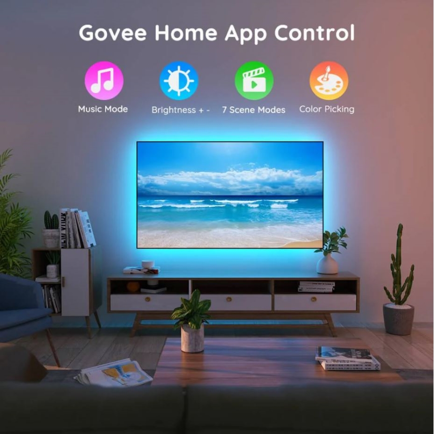 Govee - Rétroéclairage TV 46-60 SMART LED RGB + télécommande