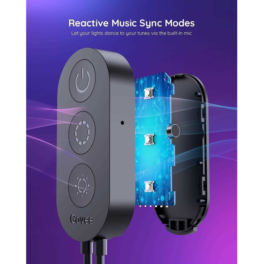 Govee - Rétroéclairage TV 46-60 SMART LED RGB + télécommande