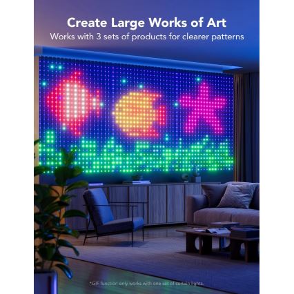 Govee - RGBIC Curtain Lamp 520 LED 1,5x2m Wi-Fi IP65