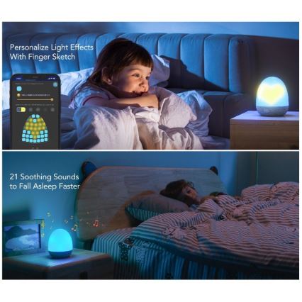 Govee - RGBIC Slimme LED Nachtlamp met Speaker en Wi-Fi
