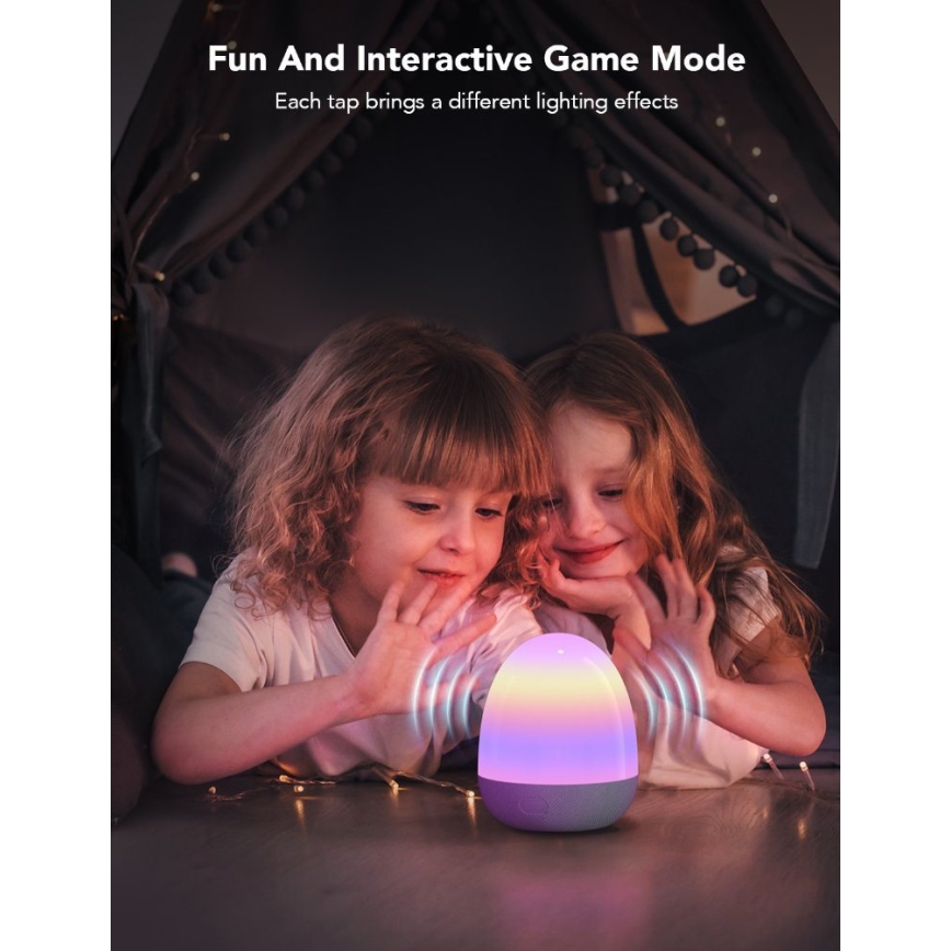 Govee - RGBIC Slimme LED Nachtlamp met Speaker en Wi-Fi