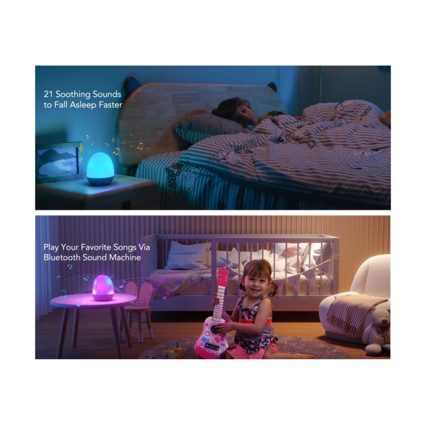 Govee - RGBIC Slimme LED Nachtlamp met Speaker en Wi-Fi