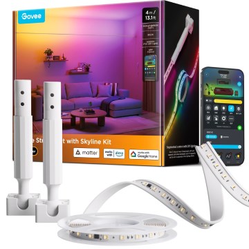 Govee - RGBICWW opgehangen LED-strip/36W/24V 4m Skyline mat Wi-Fi